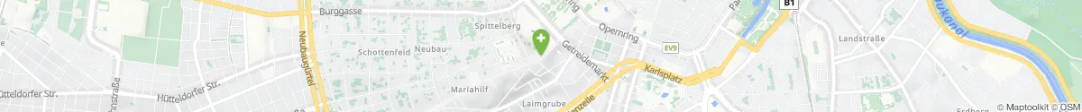 Kartendarstellung des Standorts für Babenberger-Apotheke in 1070 Wien